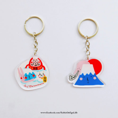 富士山系列鑰匙圈